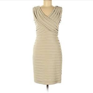 Elegant Adrianna Papell Ruched Bandage Style Dress